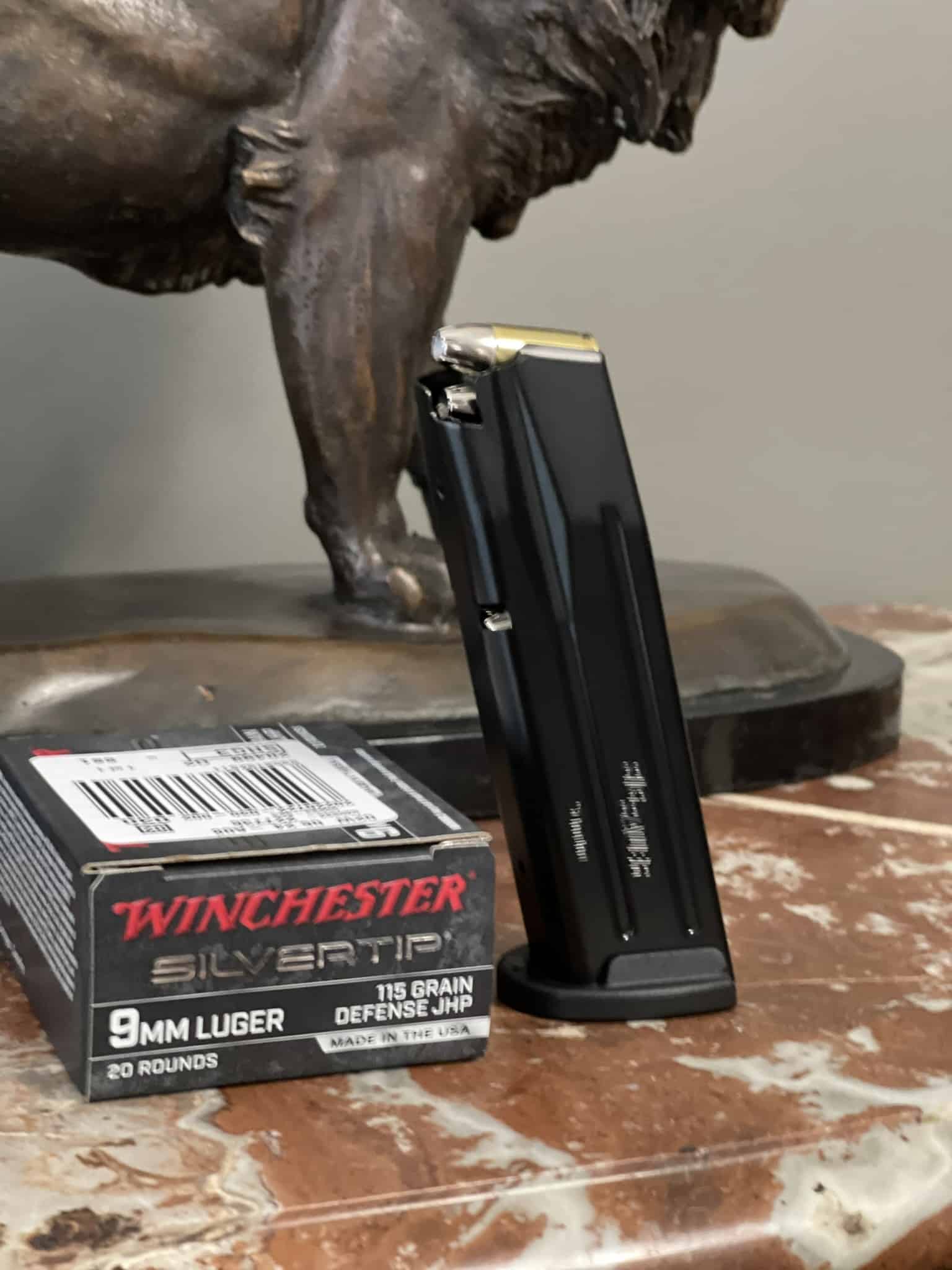 Winchester Silvertip 9mm Luger 115 Grain Defense JHP