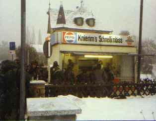 Bratwurst stand in Germany during REFORGER 85