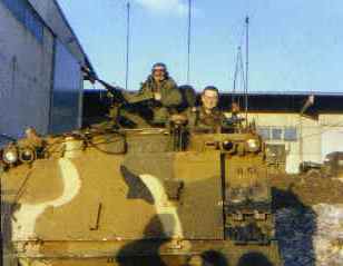 David Battaly driving while Greg served as gunner