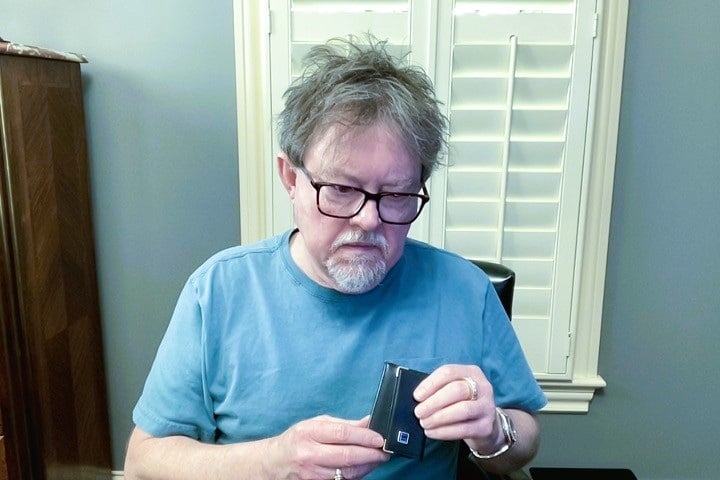 Author with James Bond Memorabilia
