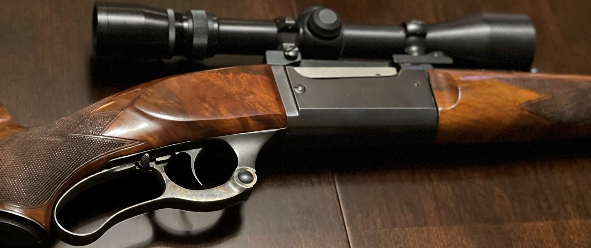 Collector rifle shown for a firearms guide
