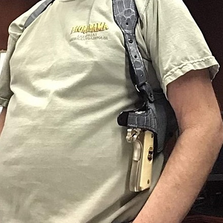 Custom shoulder holster illustrating craftsmanship and collector leather