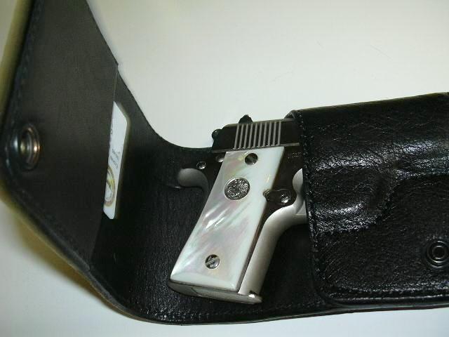 Wallet holster for small pistol