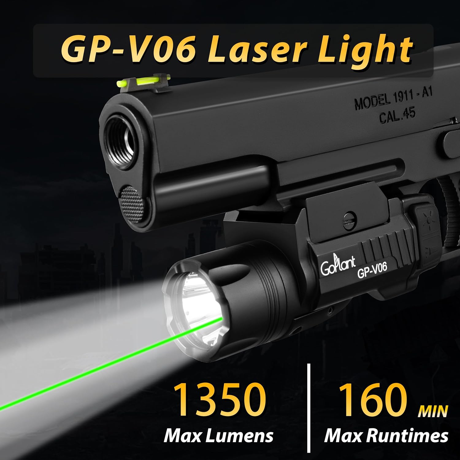 GoPlant GP-V06 showing brightness and laser options