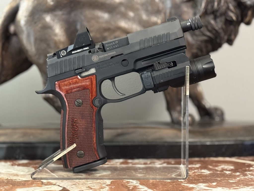 Sig P320 with GoPlant GP-V06 rail laser light attached