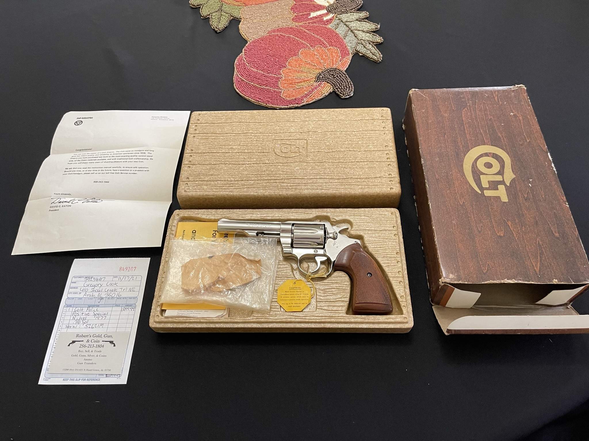 Colt Police Positive revolver profile photograph