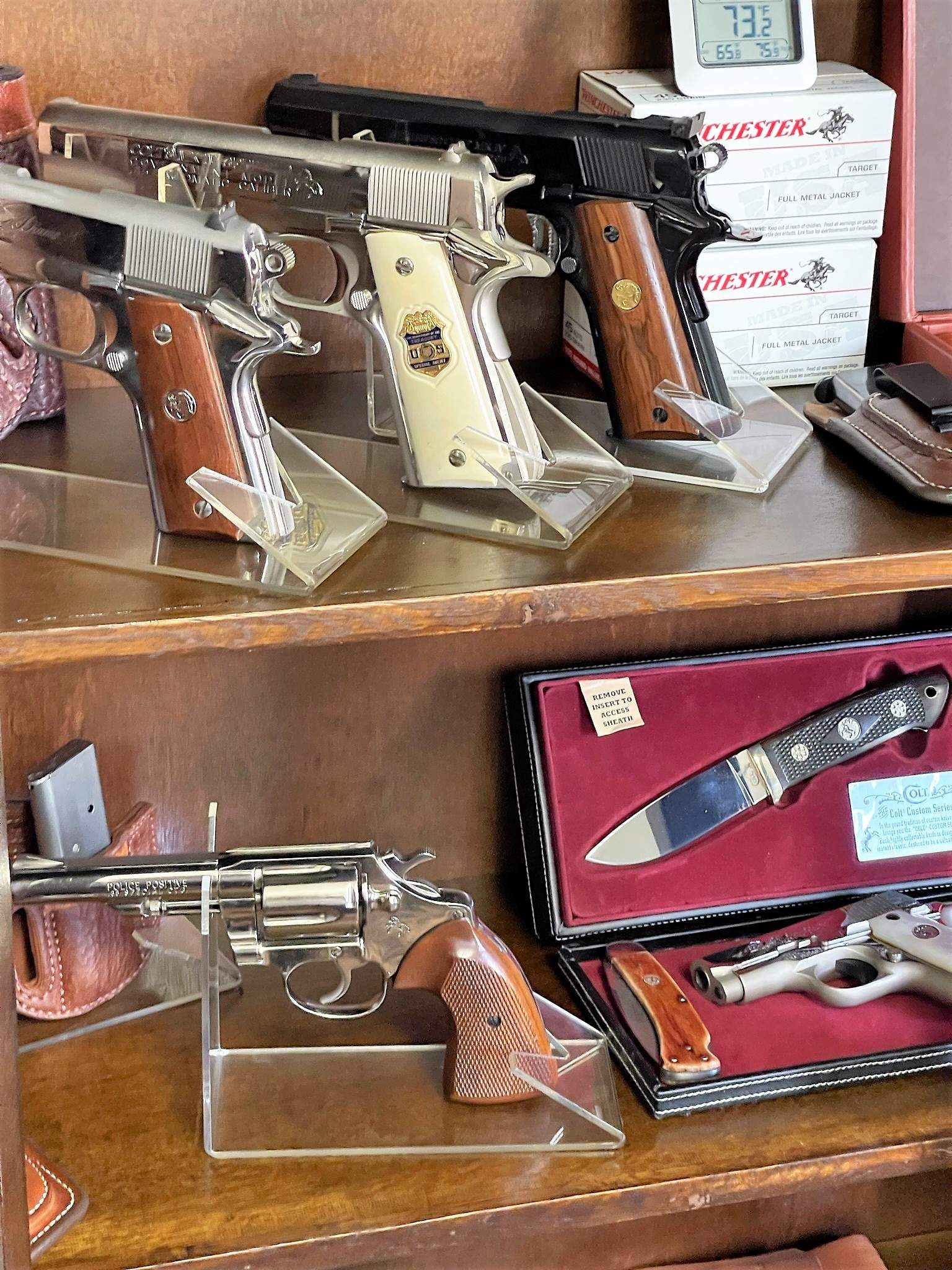Colt Police Positive revolver in display photograph