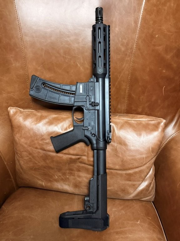 M&P15-22 brace pistol profile (right side)
