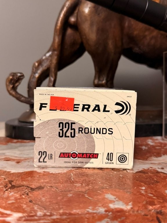 Federal AutoMatch .22 LR ammunition box