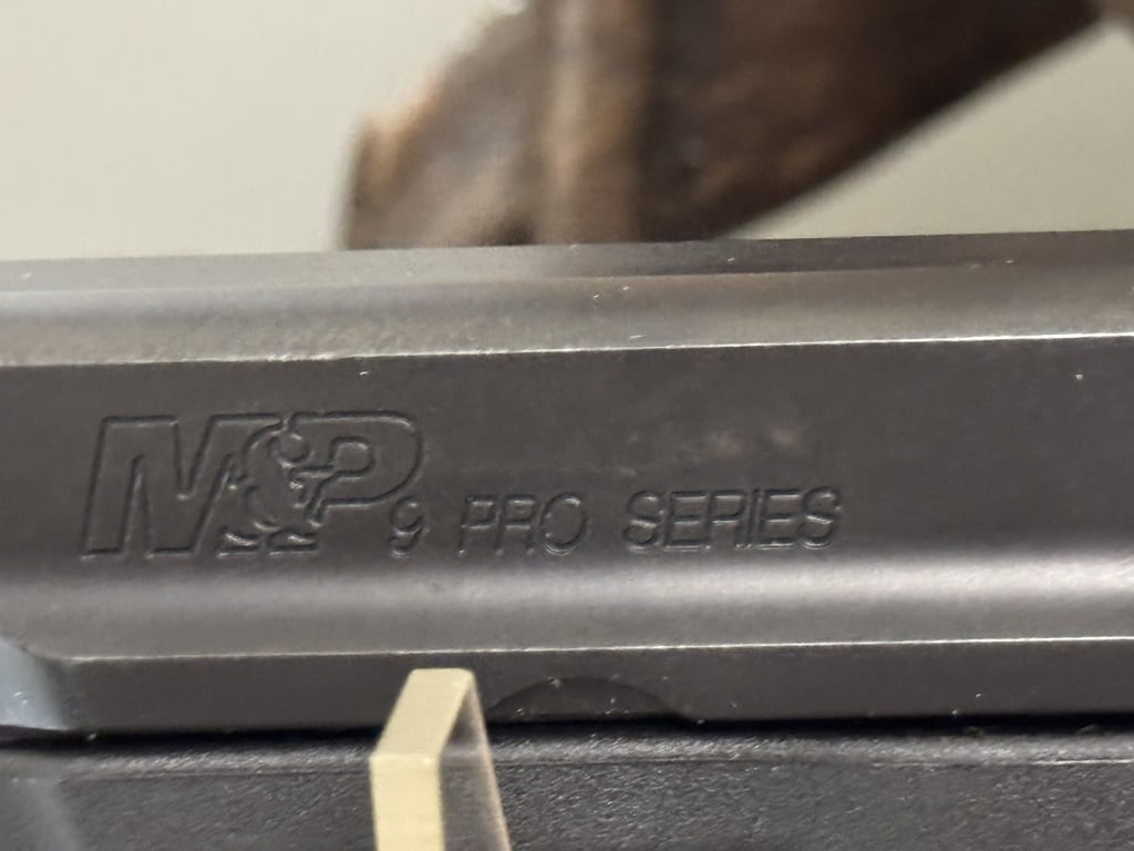 Smith & Wesson M&P 9 Pro Series handgun profile