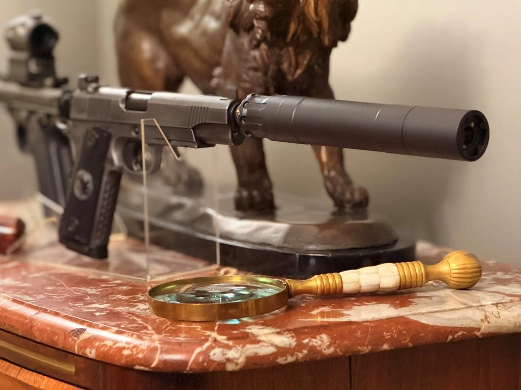 Rugged Obsidian .45 suppressor detail view