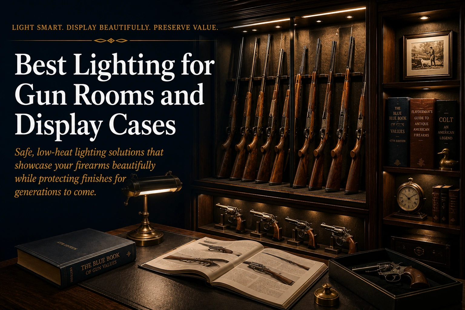 Gun room and display case lighting guide