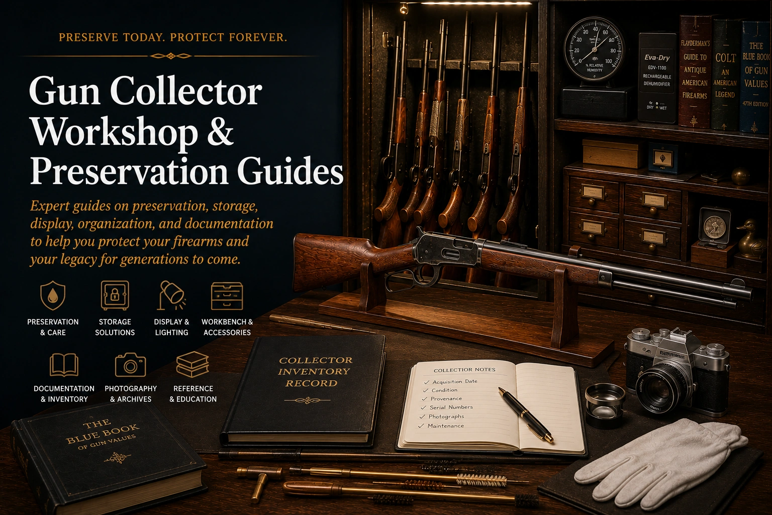 Collector firearm used to introduce preservation and workbench guides
